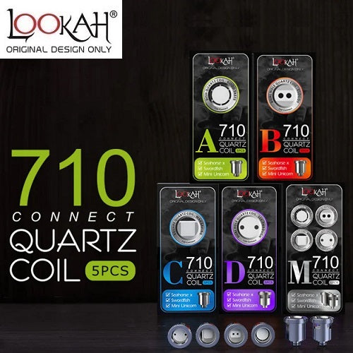 Lookah Seahorse Replacement Coils - Quartz and Ceramic — MJ Wholesale