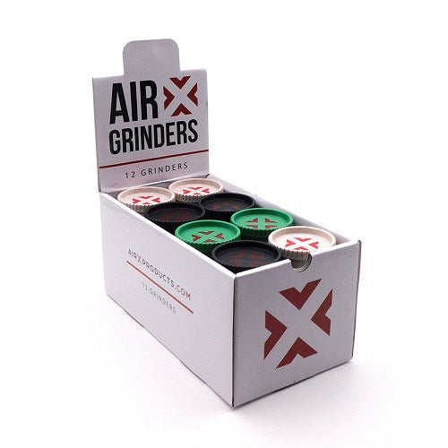 Air X Biodegradable Hemp 4 Part Grinder Display of 16