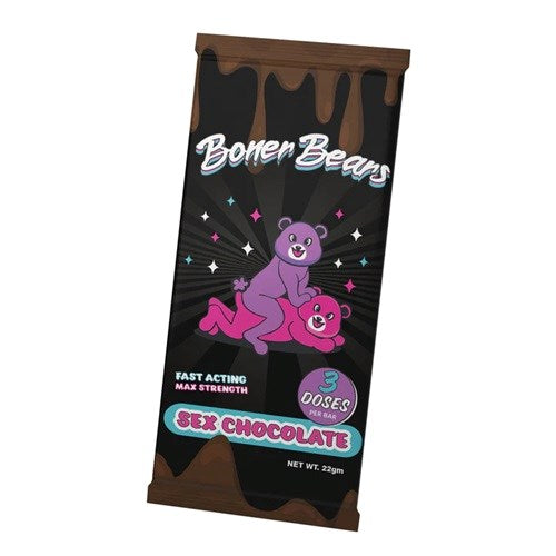 BONER BEARS FAST ACTING MAX STRENGHT CHOCOLATE 3 DOSES PER BAR 15CT/ BOX