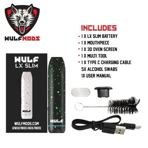 Wulf Mods LX Slim Portable Dry Herb Vaporizer