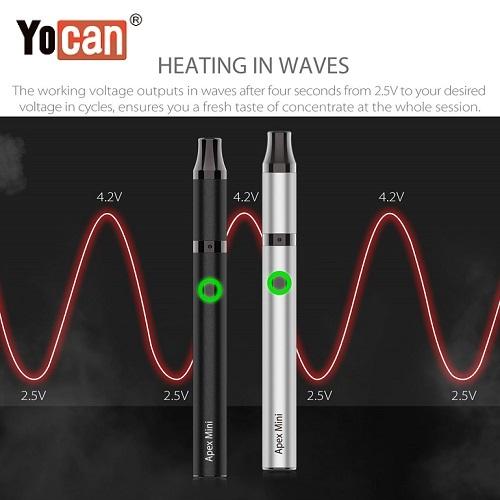 Yocan Apex Mini Variable Voltage Wax Pen Heating Waves Lookah USA Wholesale