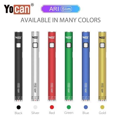 Yocan Ari (Slim) 510 Thread Twist Wax Cartridge Battery