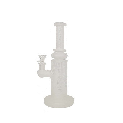 Biigo 10" Abstracts Frosted Water Pipe by Lookah