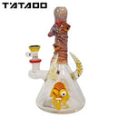 T'ATAOO 8.5" Horned Eye Totem Water Pipe by Lookah