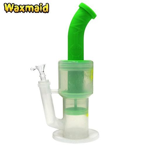 Waxmaid Crystor C Silicone Water Pipe with Honeycomb Perc 12 Inch
