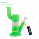 Waxmaid Robo 9" Silicone and Glass Water Pipe