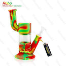 Waxmaid Robo 9" Silicone and Glass Water Pipe