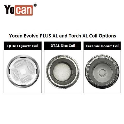 Yocan Evolve Plus XL Premium Edition Wax Pen Replacement Coil Options