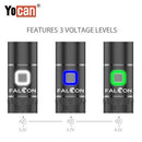 Yocan Falcom Wax and Dry Herb 6 In 1 Kit Variable Voltage Levels Lookah USA Wholesale