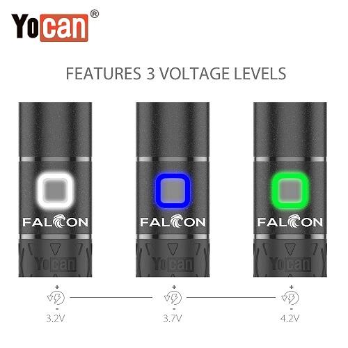 Yocan Falcom Wax and Dry Herb 6 In 1 Kit Variable Voltage Levels Lookah USA Wholesale